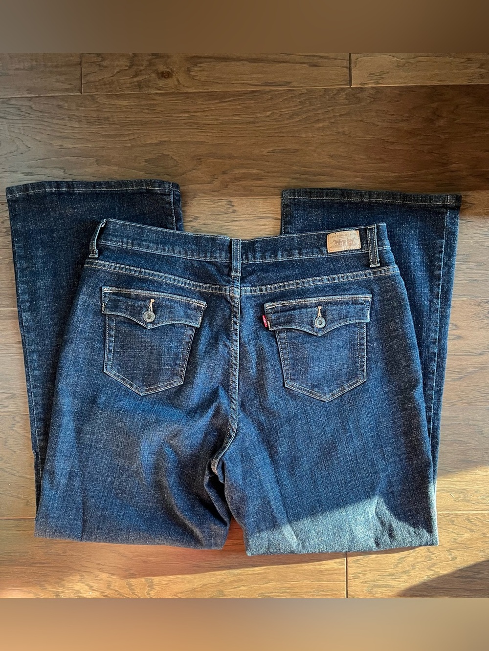 Levi's 512 perfectly slimming bootcut jeans blue denim Womens size 18 (S)